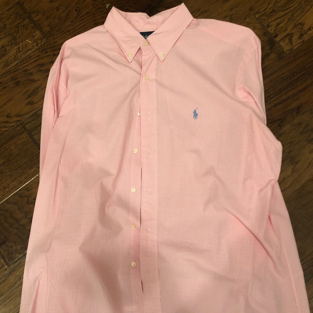 Polo Ralph Lauren Pink Checkered Button Down XL